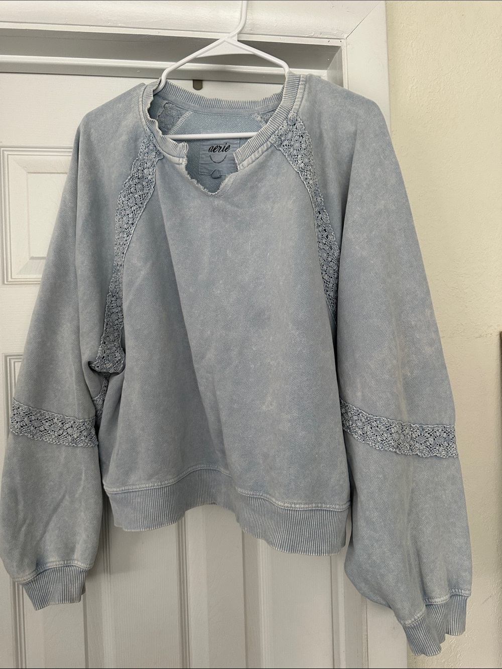 aerie Light Blue Women's Two-Piece sweat Set - Picture 5 of 5